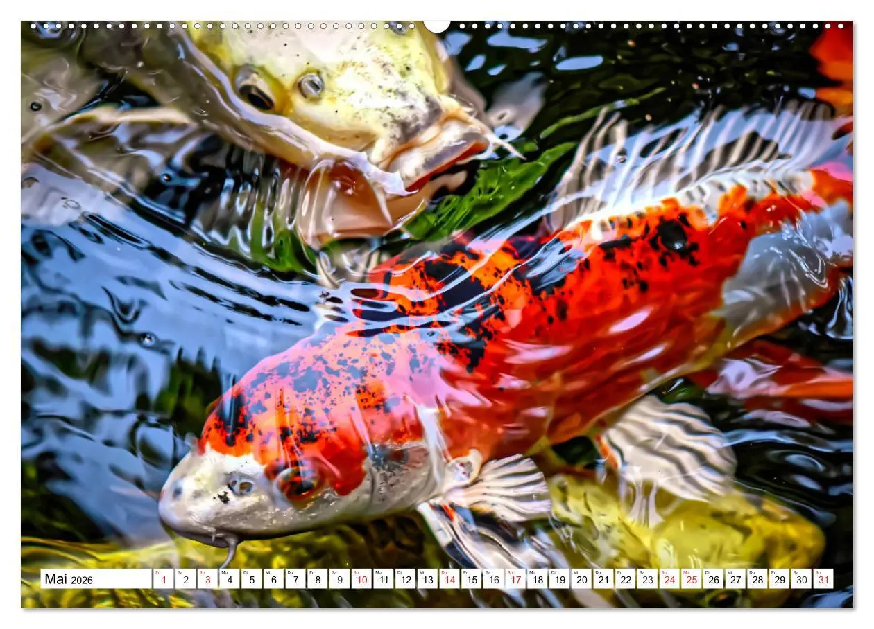 Bild: 9783457742266 | Koi Karpfen. Blickfang und Glücksbringer (Wandkalender 2026 DIN A2...