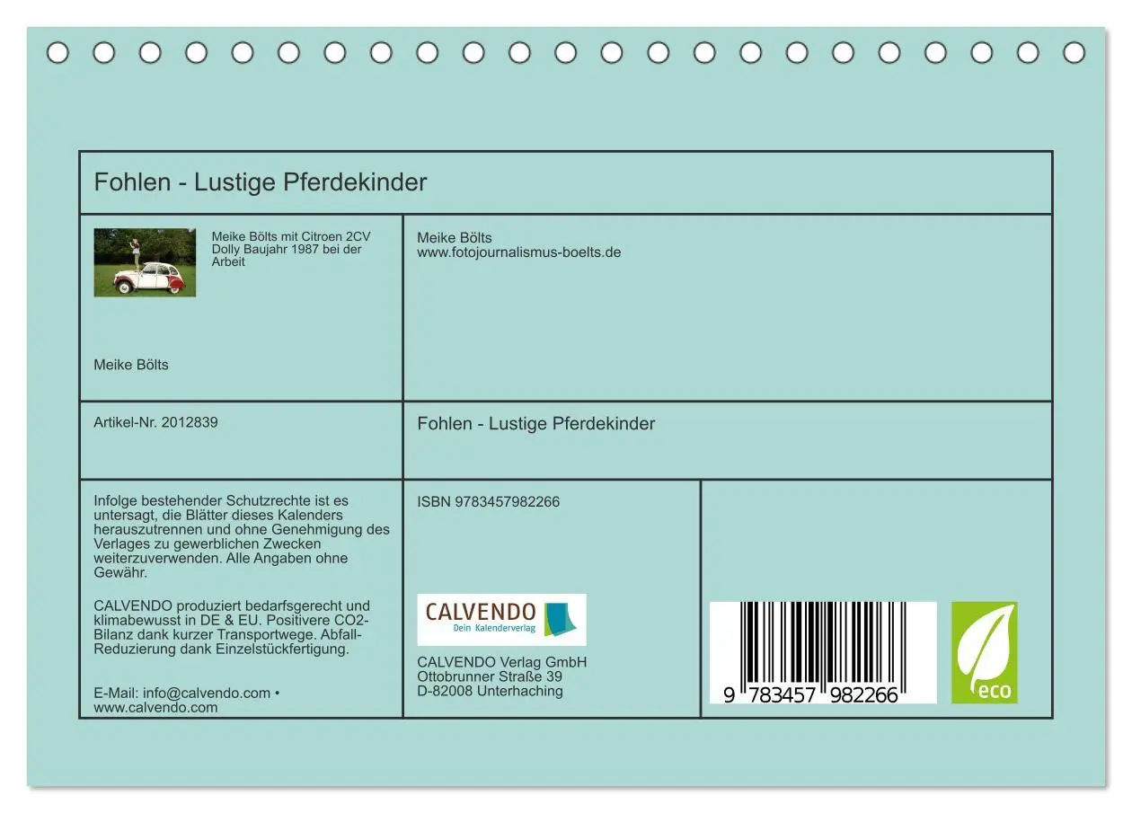 Bild: 9783457982266 | Fohlen - Lustige Pferdekinder (Tischkalender 2026 DIN A5 quer),...