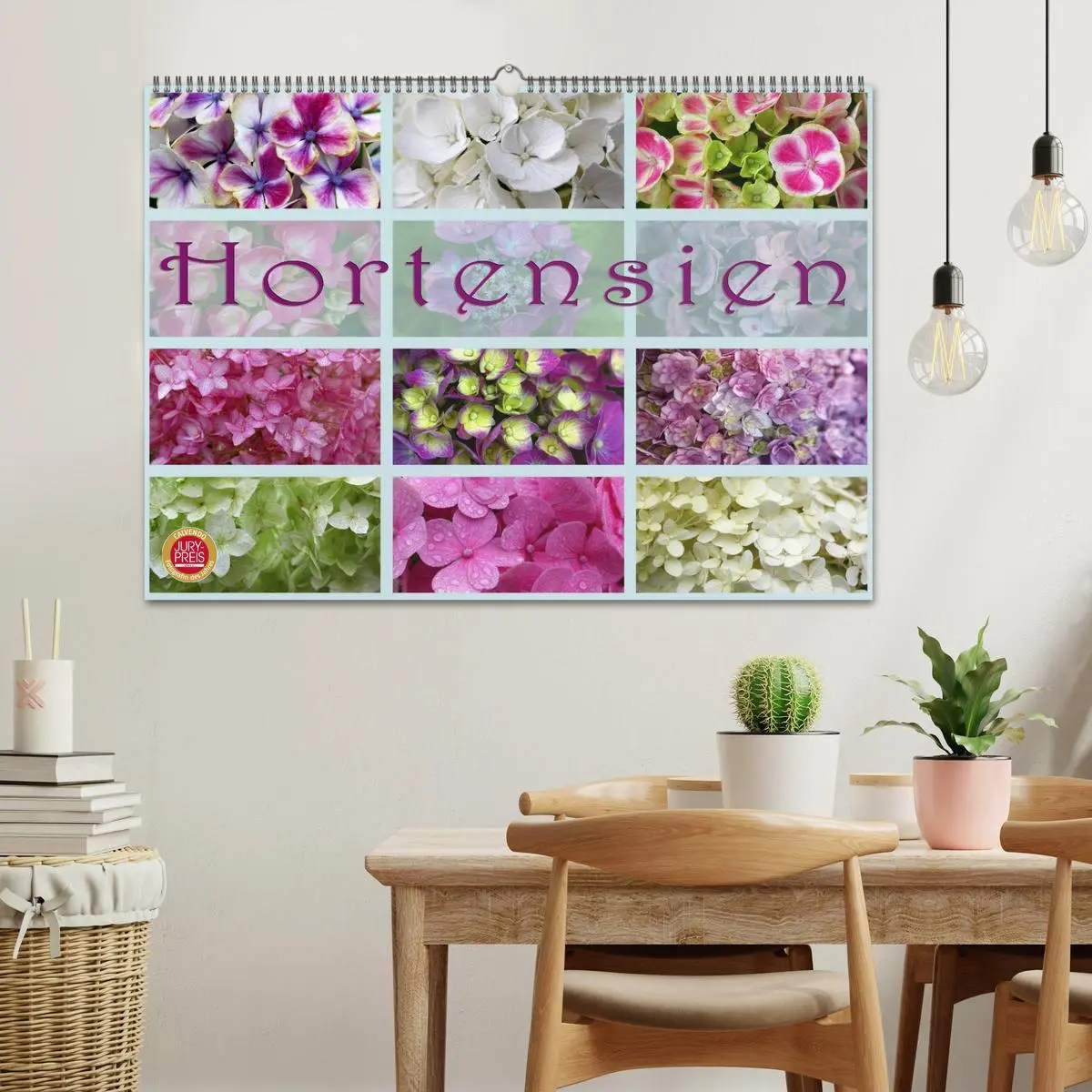 Bild: 9783516142266 | Hortensien / Geburtstagskalender (Wandkalender 2026 DIN A2 quer),...