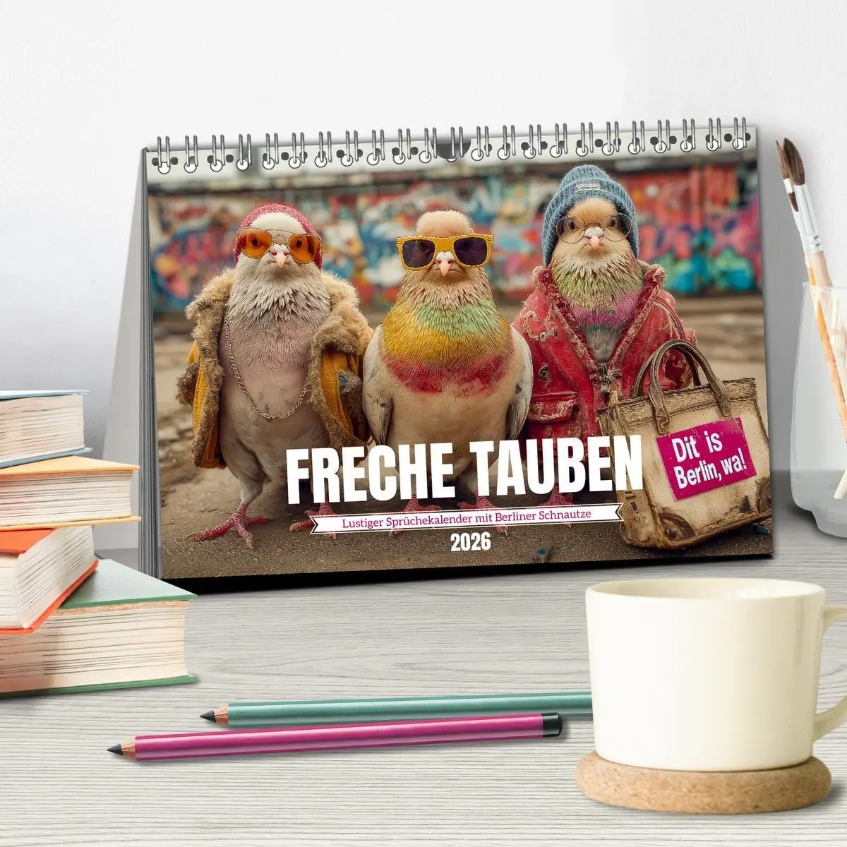 Bild: 9783516692266 | Freche Tauben - Lustiger Sprüchekalender mit Berliner Schnautze...