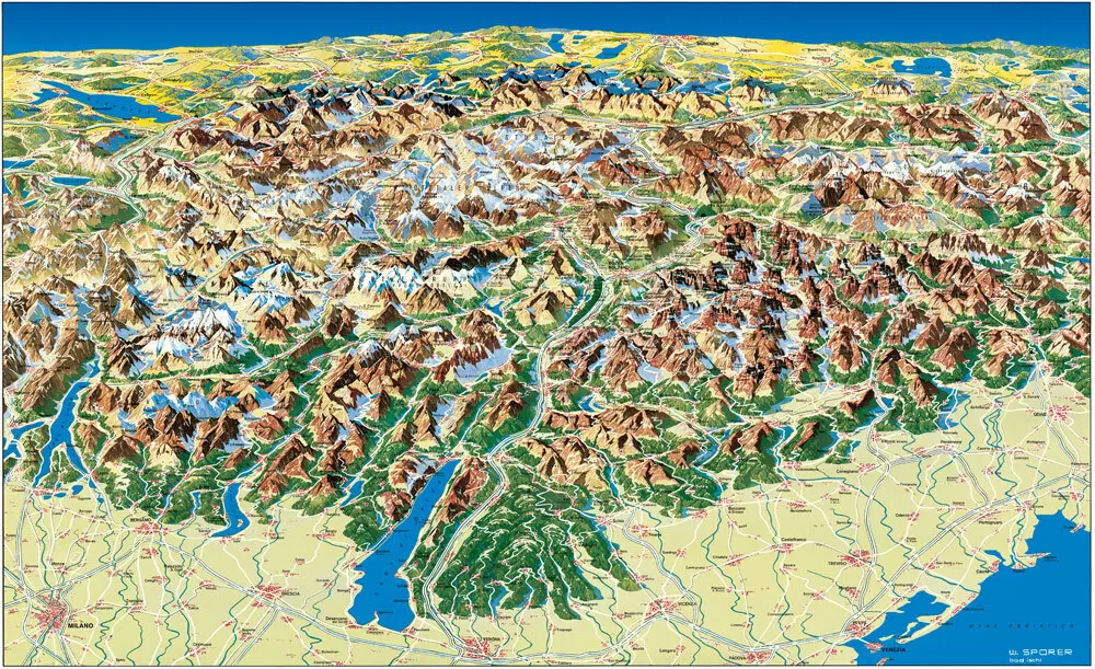Bild: 9783850842266 | Tirol - Dolomiten - Gardasee - Panorama, Straßenkarte 1:450.000,...
