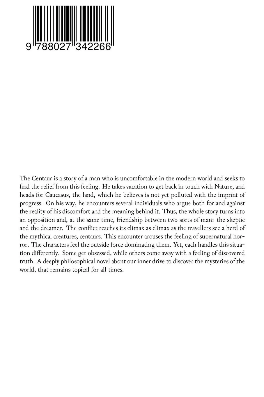 Rückseite: 9788027342266 | The Centaur | Algernon Blackwood | Taschenbuch | Englisch | 2022