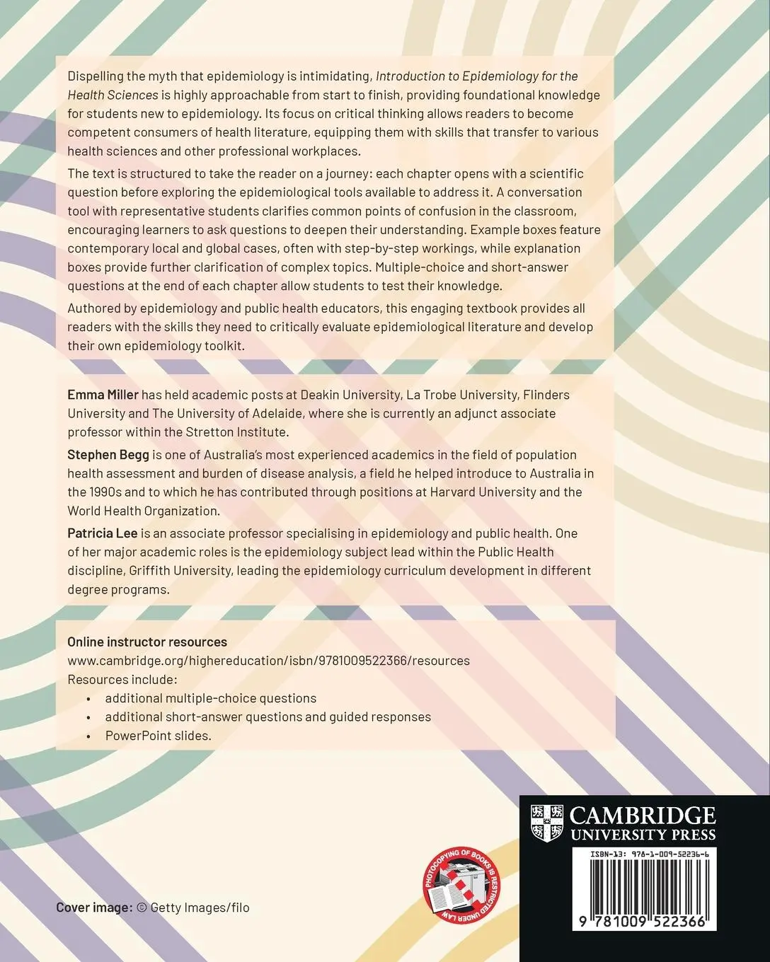 Rückseite: 9781009522366 | Introduction to Epidemiology for the Health Sciences | Miller (u. a.)