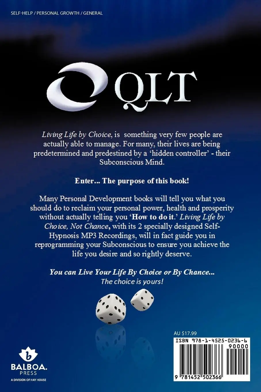 Rückseite: 9781452502366 | Living Life by Choice ... Not Chance | Tom Mahas (u. a.) | Taschenbuch