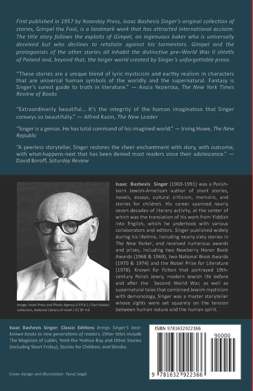 Rückseite: 9781632922366 | Gimpel the Fool and Other Stories | Isaac Bashevis Singer | Buch