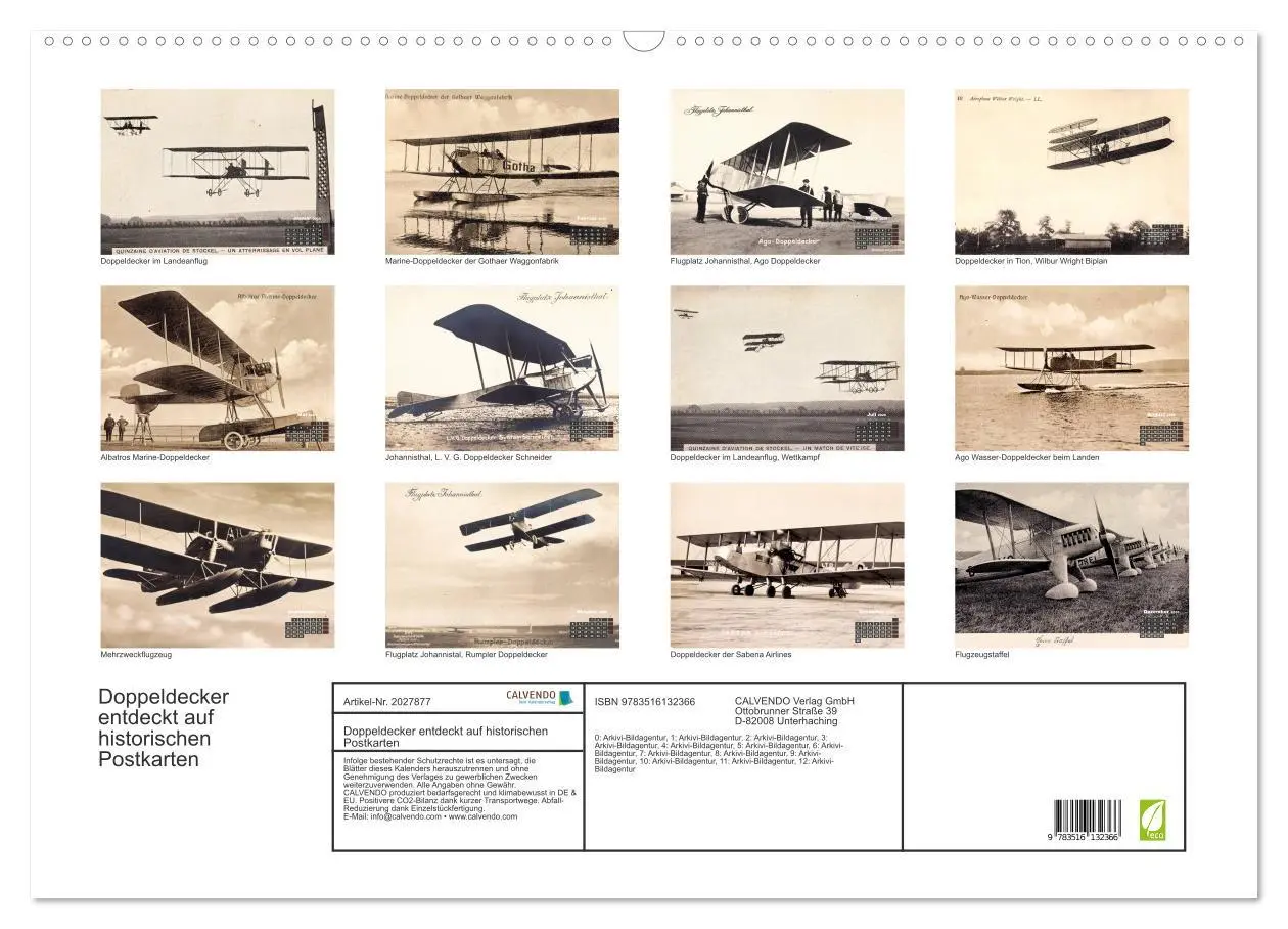 Bild: 9783516132366 | Doppeldecker entdeckt auf historischen Postkarten (Wandkalender...