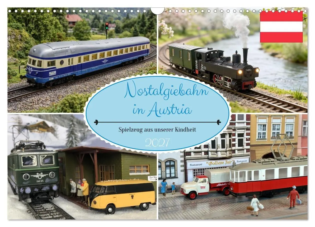Cover: 9783516752366 | Nostalgiebahn in Austria (Wandkalender 2027 DIN A3 quer), CALVENDO...