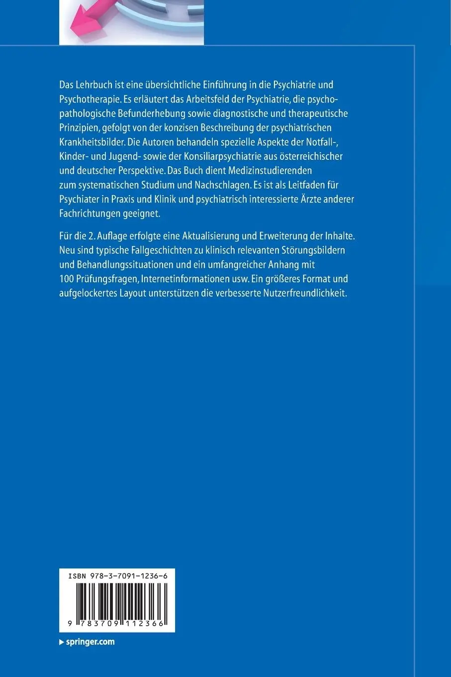 Rückseite: 9783709112366 | Kompendium Praktische Psychiatrie | und Psychotherapie | Taschenbuch