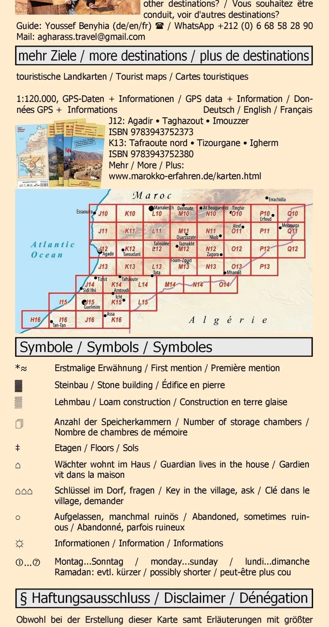 Bild: 9783943752366 | Stadtplan Agadir - Cityplan Inezgane 1:15.000 + GPS-Waypoints | 2 S.