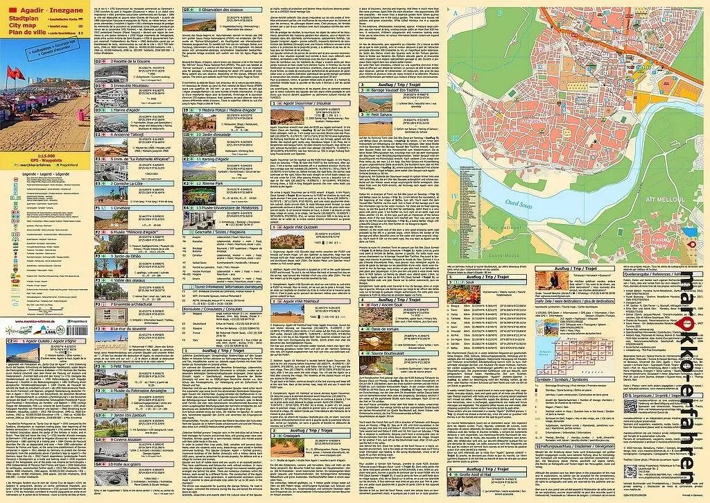 Bild: 9783943752366 | Stadtplan Agadir - Cityplan Inezgane 1:15.000 + GPS-Waypoints | 2 S.
