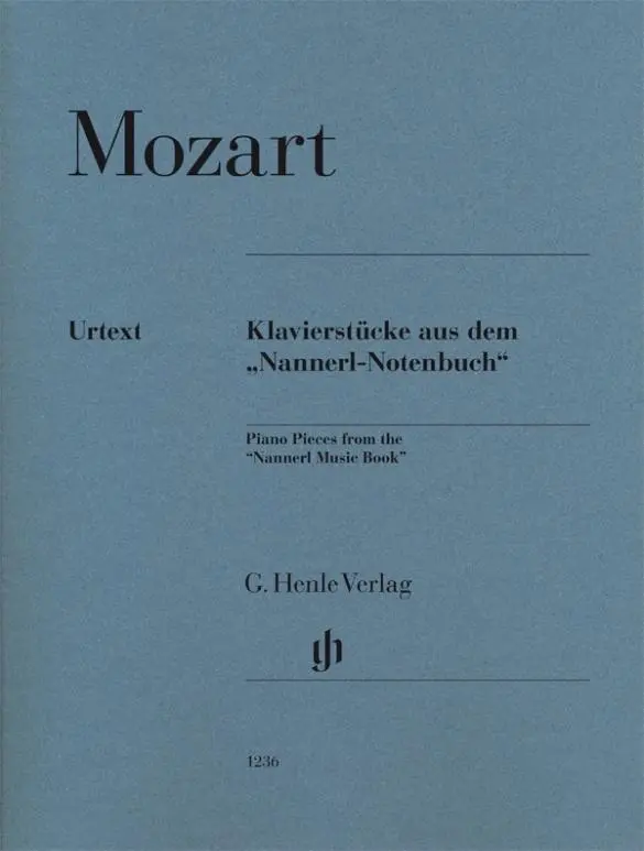 Cover: 9790201812366 | Piano Pieces from the "Nannerl Music Book" | Wolfgang Amadeus Mozart