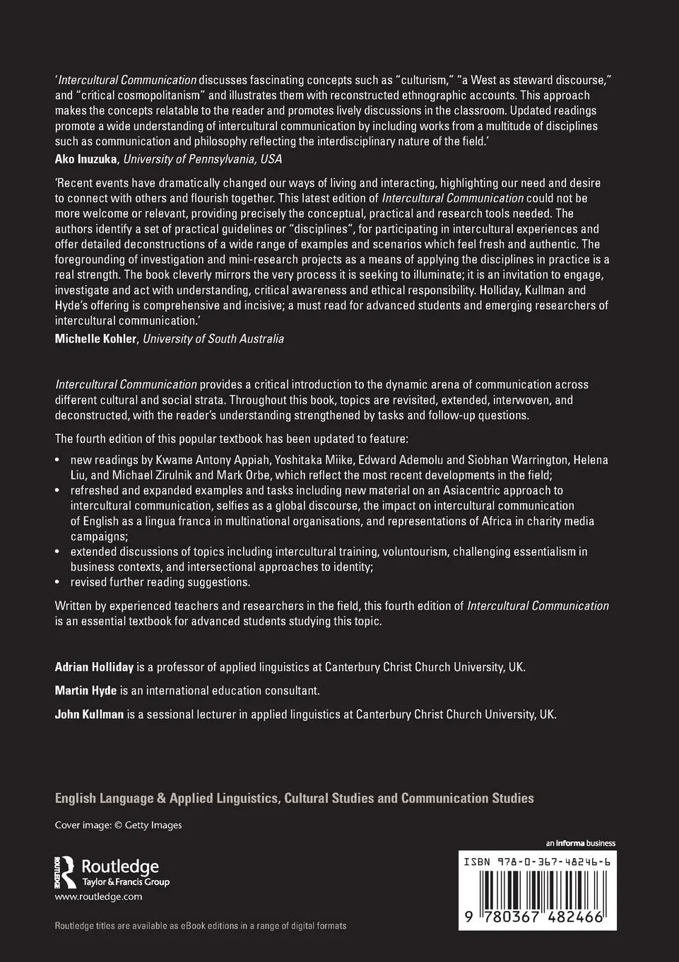 Rückseite: 9780367482466 | Intercultural Communication | An advanced resource book for students