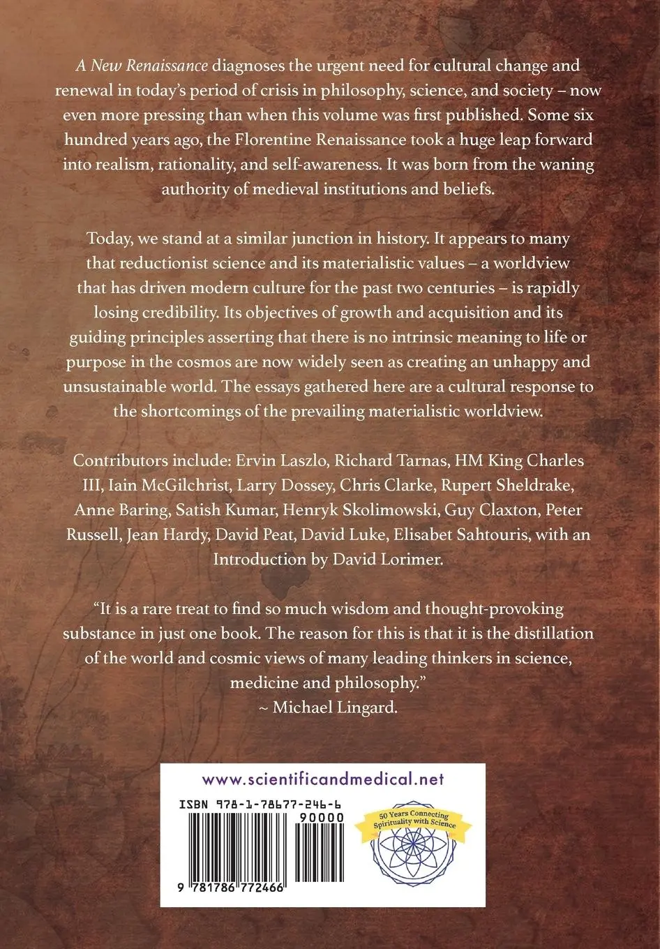 Rückseite: 9781786772466 | A New Renaissance: Transforming Science, Spirit and Society | Buch