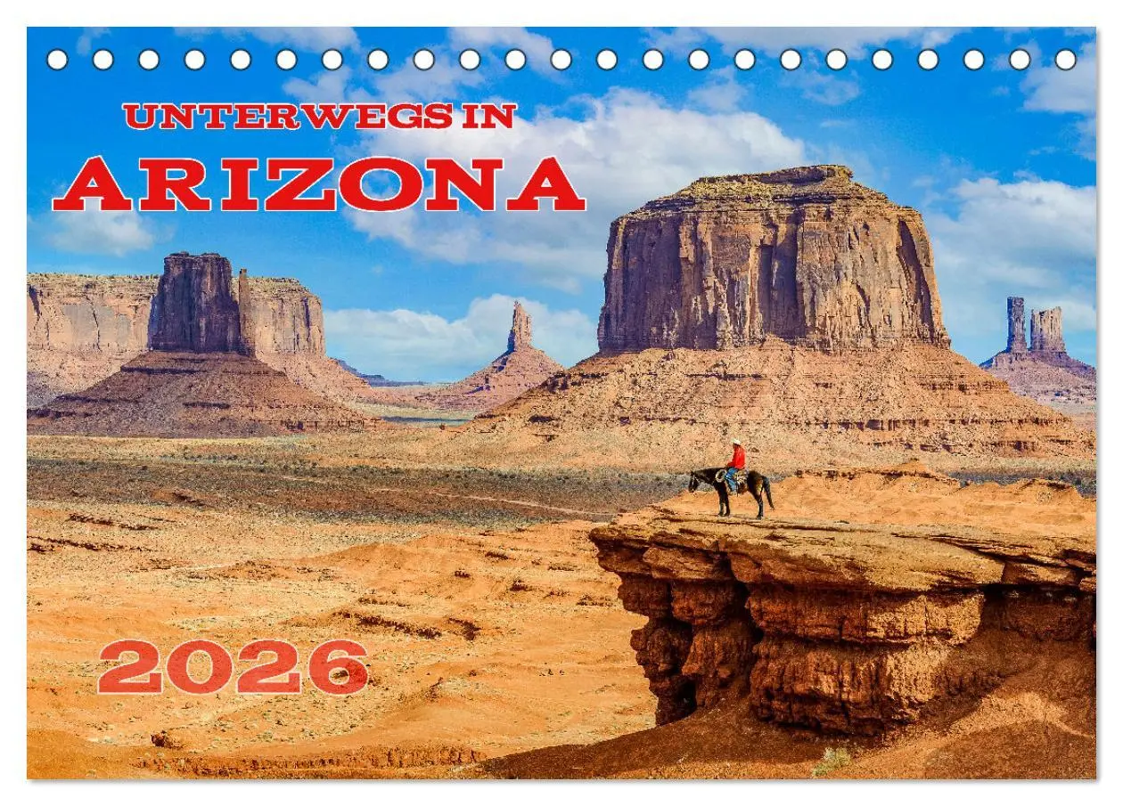 Cover: 9783457272466 | Unterwegs in ARIZONA (Tischkalender 2026 DIN A5 quer), CALVENDO...