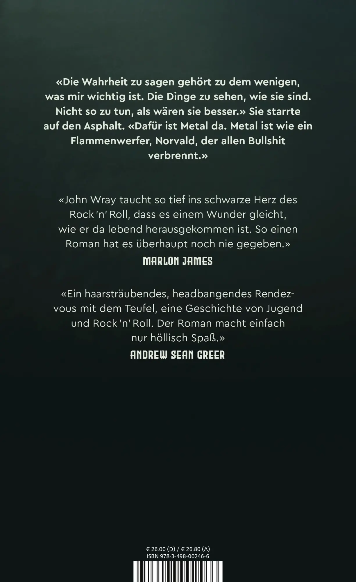 Rückseite: 9783498002466 | Unter Wölfen | John Wray | Buch | 480 S. | Deutsch | 2024