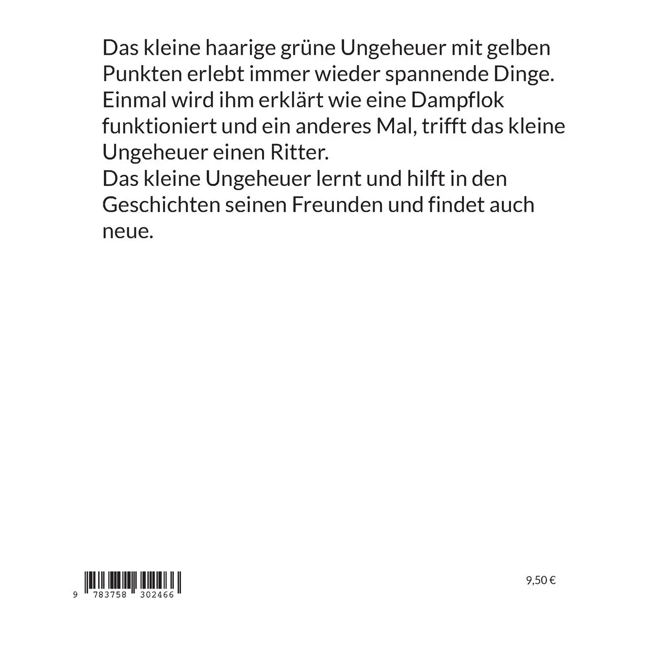 Rückseite: 9783758302466 | Die Abenteuer vom kleinen Ungeheuer | Nils-Sören Middelberg | Buch