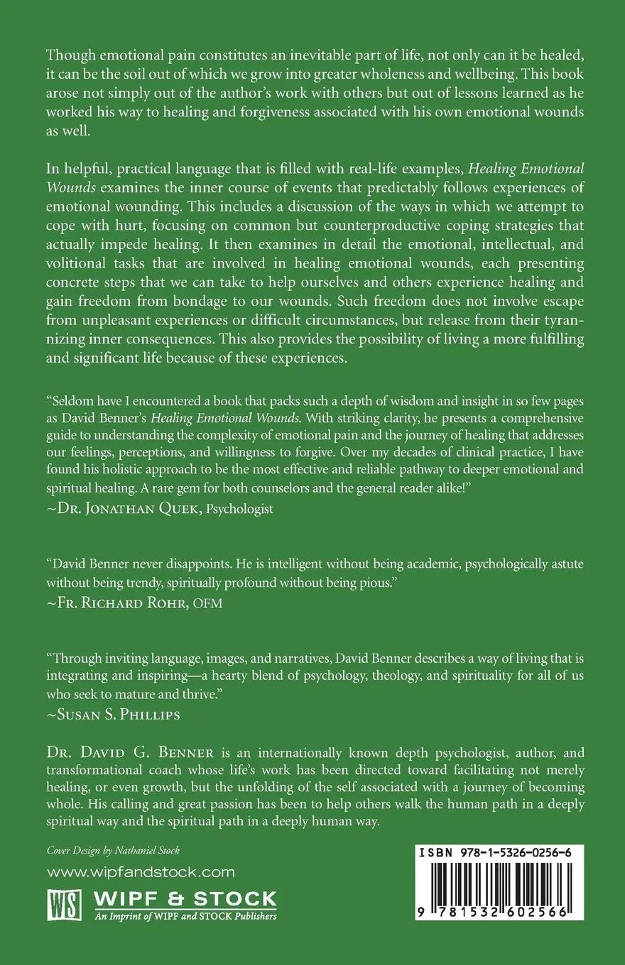 Rückseite: 9781532602566 | Healing Emotional Wounds | David G. Benner | Taschenbuch | Englisch