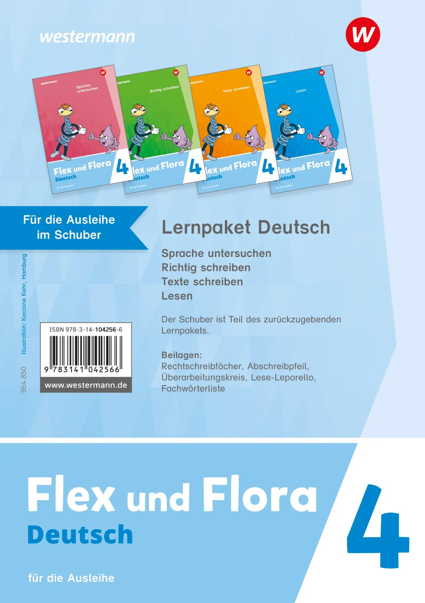 Cover: 9783141042566 | Flex und Flora 4. Lernpaket Deutsch 4 (Druckschrift) für...