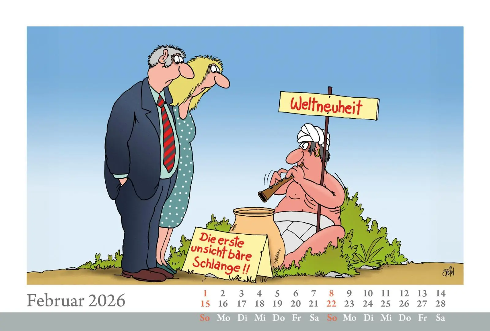 Bild: 9783830322566 | Uli Stein Tischkalender 2026: Monatskalender zum Aufstellen | Stein