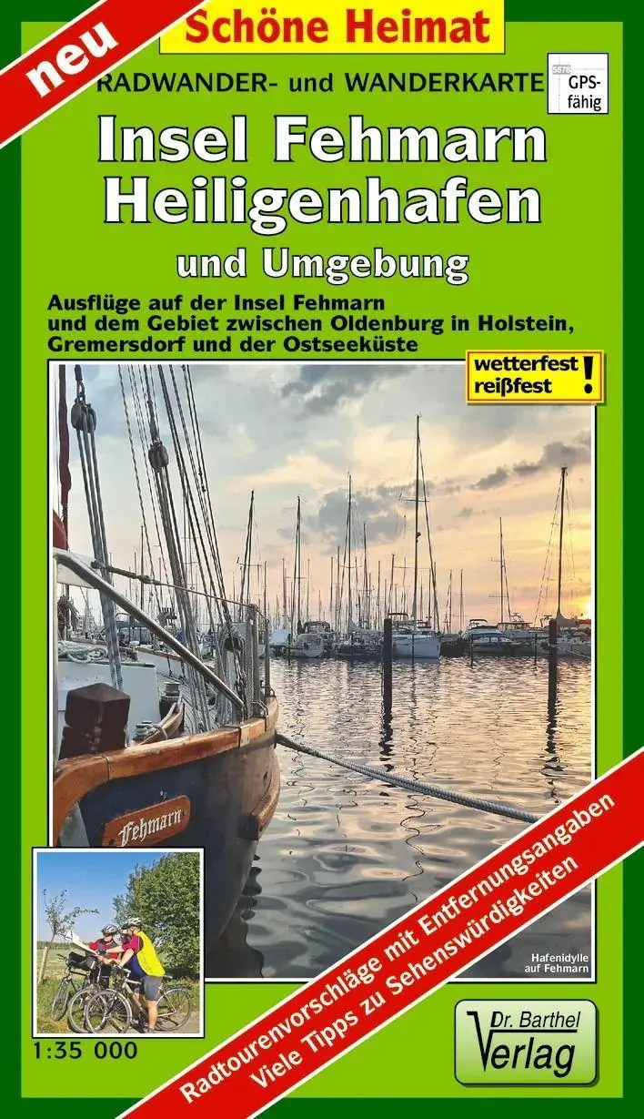Cover: 9783895912566 | Radwander- und Wanderkarte Insel Fehmarn, Heiligenhafen und Umgebung