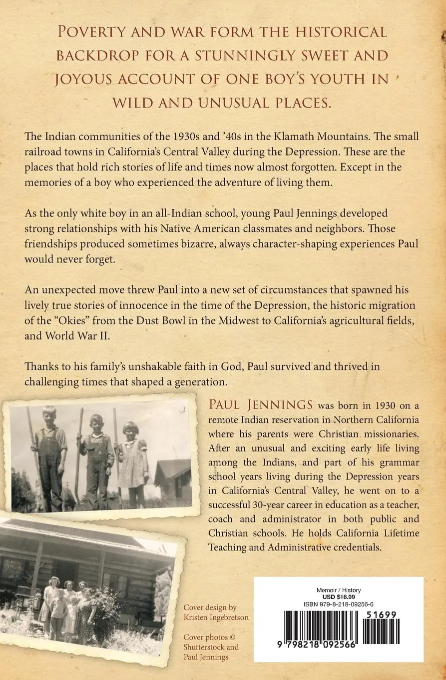 Rückseite: 9798218092566 | The White Boy and the Indians | Paul Austin Jennings | Taschenbuch