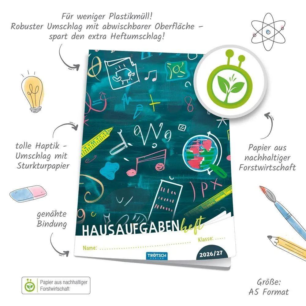 Bild: 4251901512666 | TRÖTSCH - Jahresbezogenes Hausaufgabenheft Grundschule Tafel 26/27