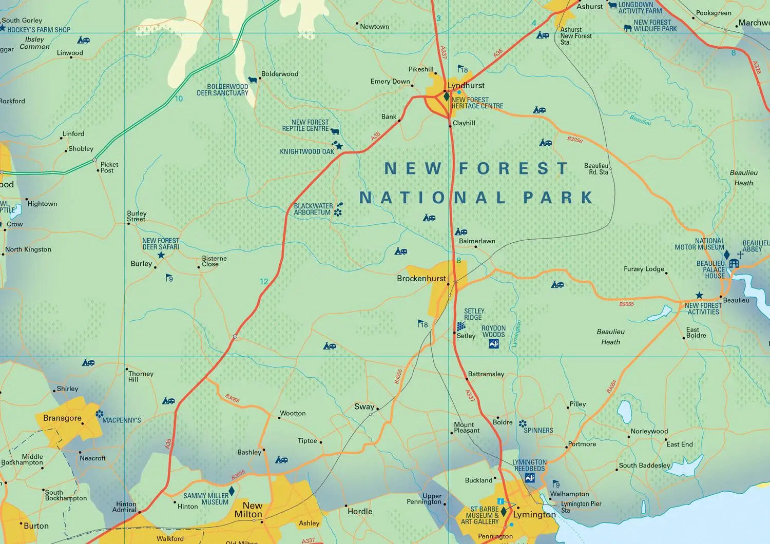 Bild: 9780008462666 | New Forest National Park Pocket Map | Collins Maps (u. a.) | Englisch