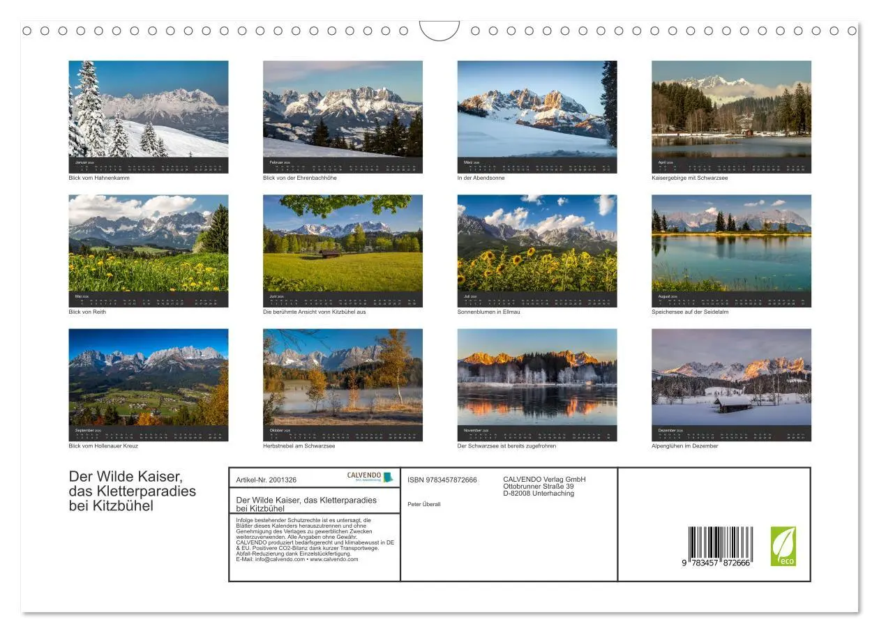Bild: 9783457872666 | Der Wilde Kaiser, das Kletterparadies bei Kitzbühel (Wandkalender...