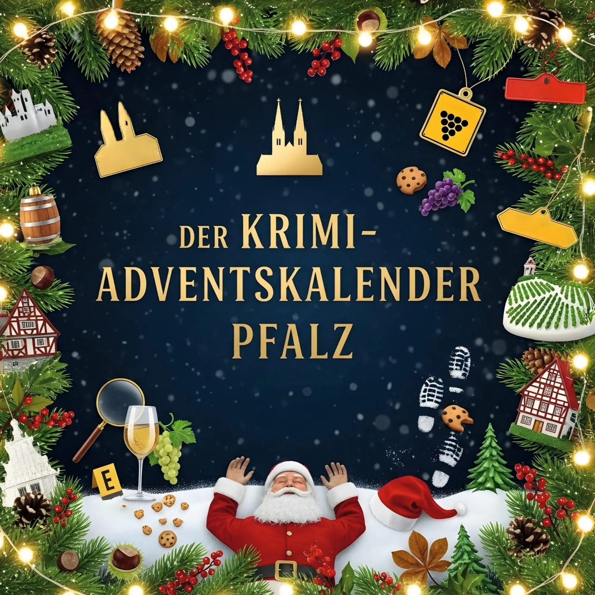 Cover: 9783695302666 | Der Krimi-Adventskalender Pfalz | Mordsverdächtig in 24 Akten | Buch Cover: 9783695302666 | Der Krimi-Adventskalender Pfalz | Mordsverdächtig in 24 Akten | Buch