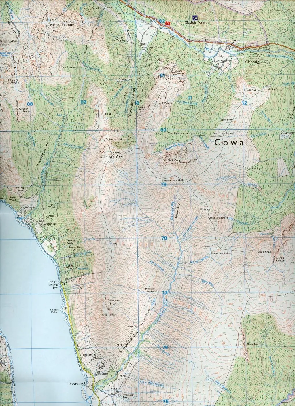Bild: 9780319242766 | Cowal East, Dunoon &amp; Inverary | Ordnance Survey | (Land-)Karte | 2015