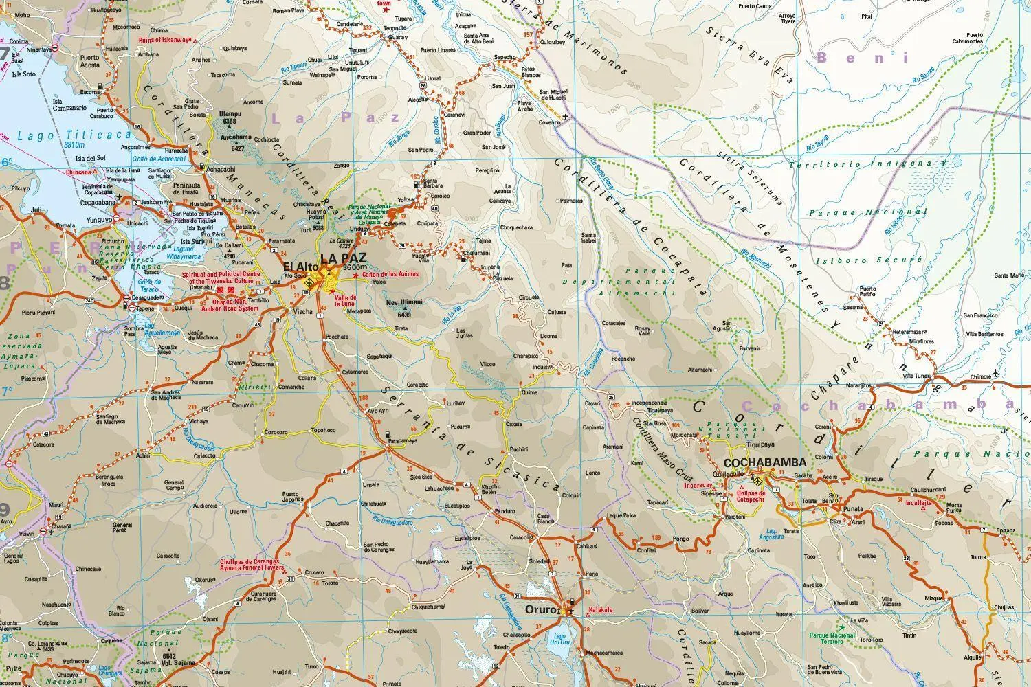 Bild: 9783831772766 | Reise Know-How Landkarte Bolivien / Bolivia 1:1.300.000 | Rump | 2 S.
