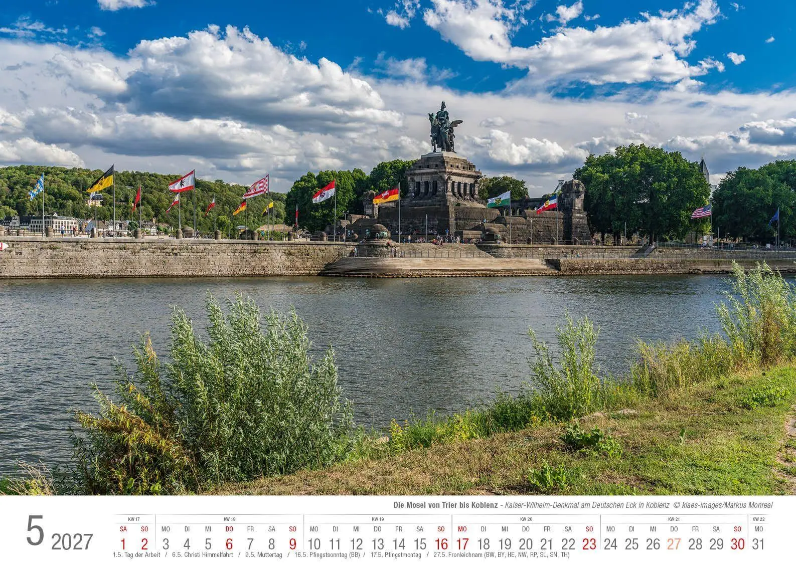 Bild: 9783965352766 | Die Mosel von Trier bis Koblenz 2026 Bildkalender A3 Spiralbindung