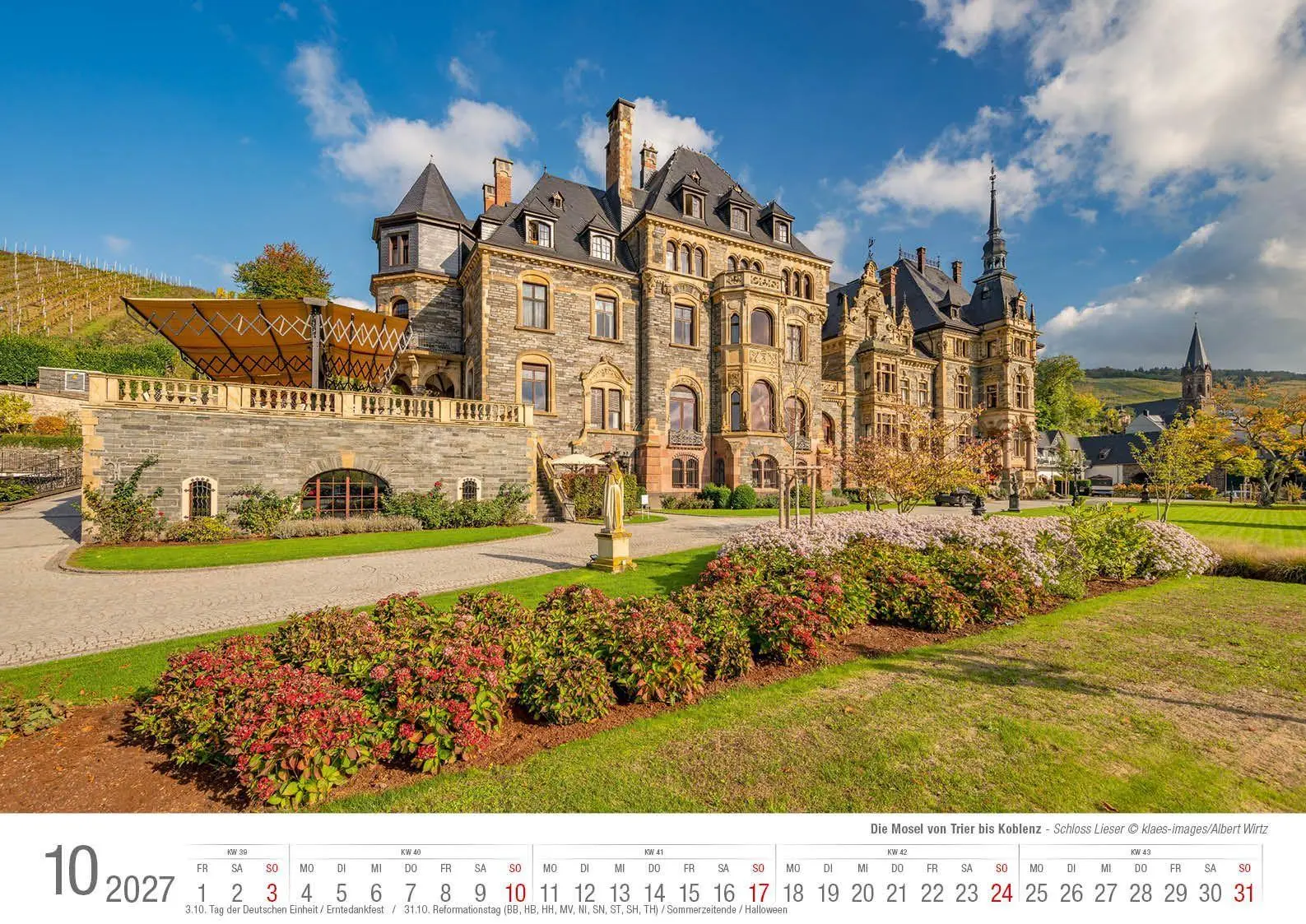 Bild: 9783965352766 | Die Mosel von Trier bis Koblenz 2026 Bildkalender A3 Spiralbindung