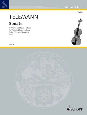 Cover: 9790001102766 | Sonata in A Major | from Essercizii Musici | Georg Philipp Telemann