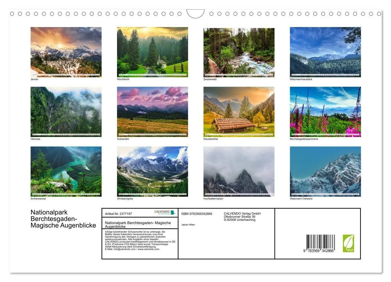 Bild: 9783569342866 | Nationalpark Berchtesgaden- Magische Augenblicke (Wandkalender 2027...