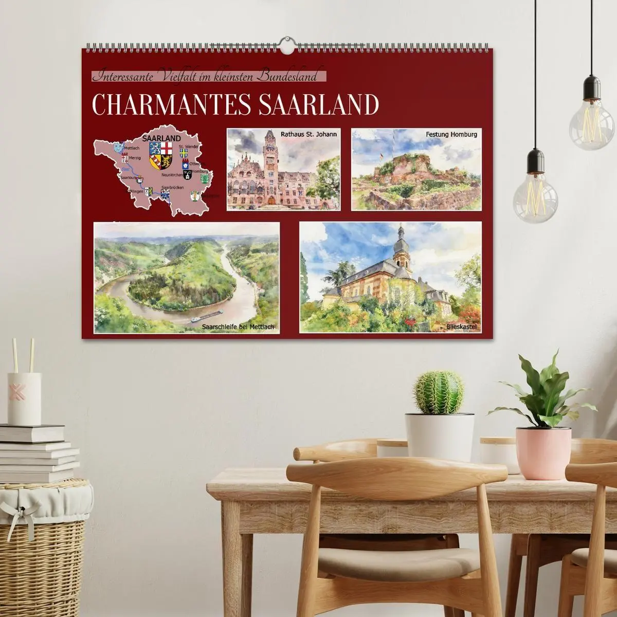 Bild: 9783594302866 | Charmantes Saarland (Wandkalender 2027 DIN A2 quer), CALVENDO...
