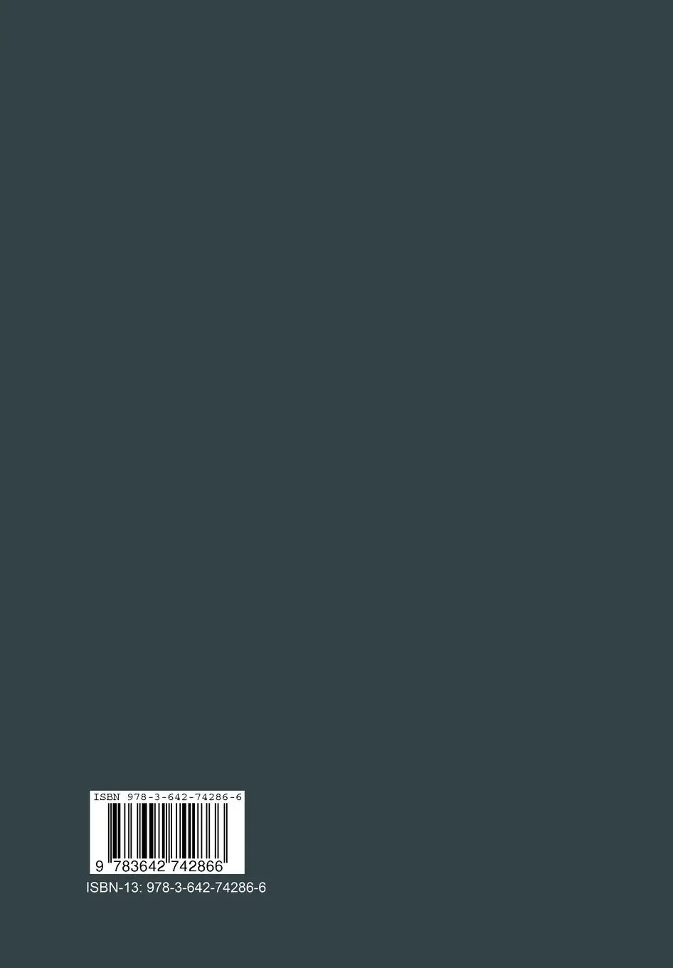 Rückseite: 9783642742866 | Beiträge zur angewandten Wirtschaftsforschung | Hans J. Ramser (u. a.)