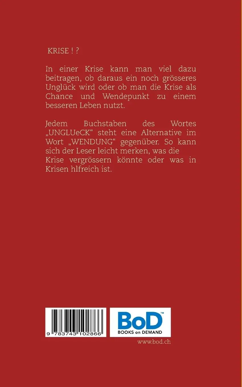Rückseite: 9783743102866 | Krise!? | Angelika Leonhardt | Taschenbuch | 116 S. | Deutsch | 2016