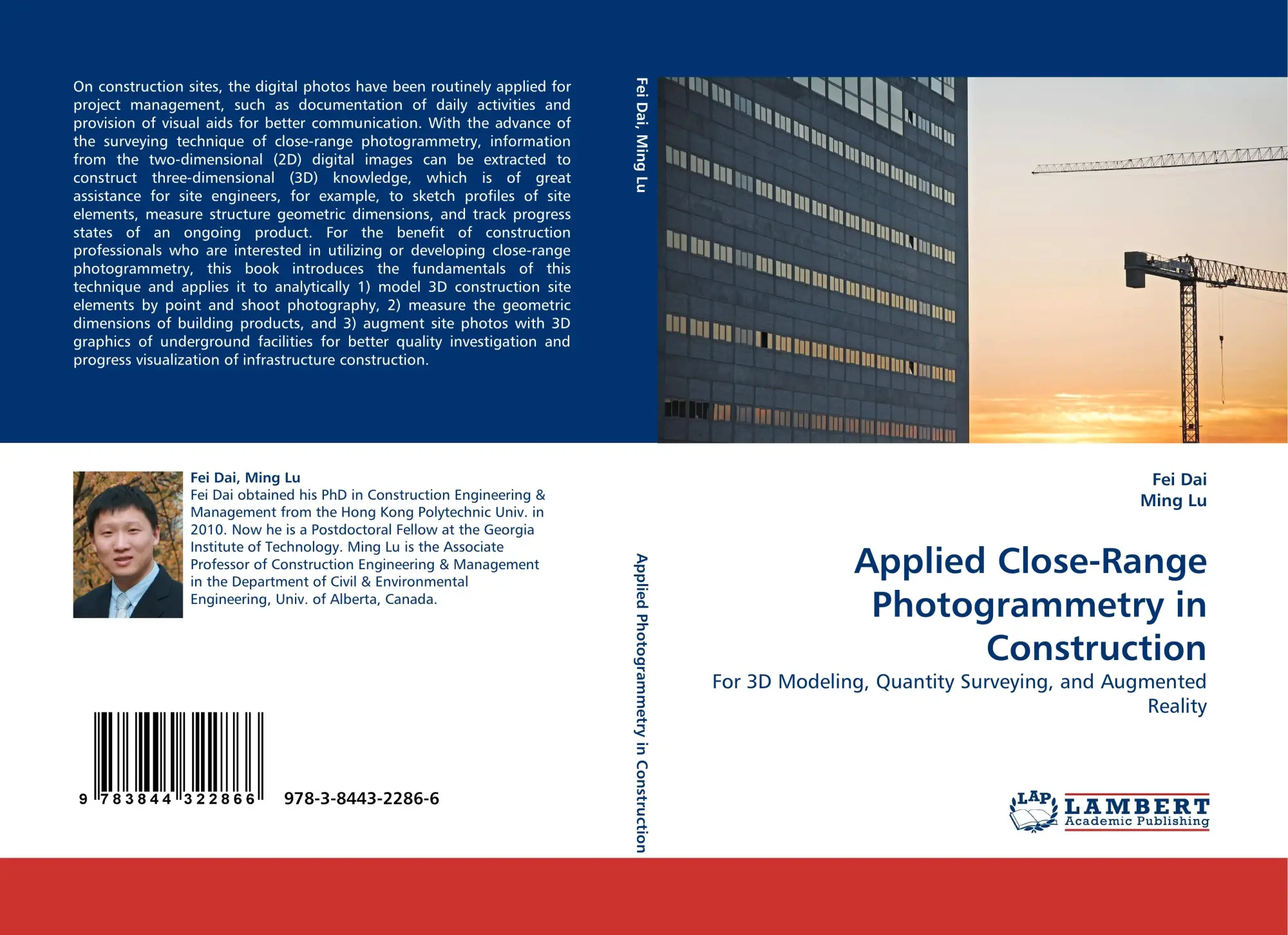 Cover: 9783844322866 | Applied Close-Range Photogrammetry in Construction | Fei Dai (u. a.)