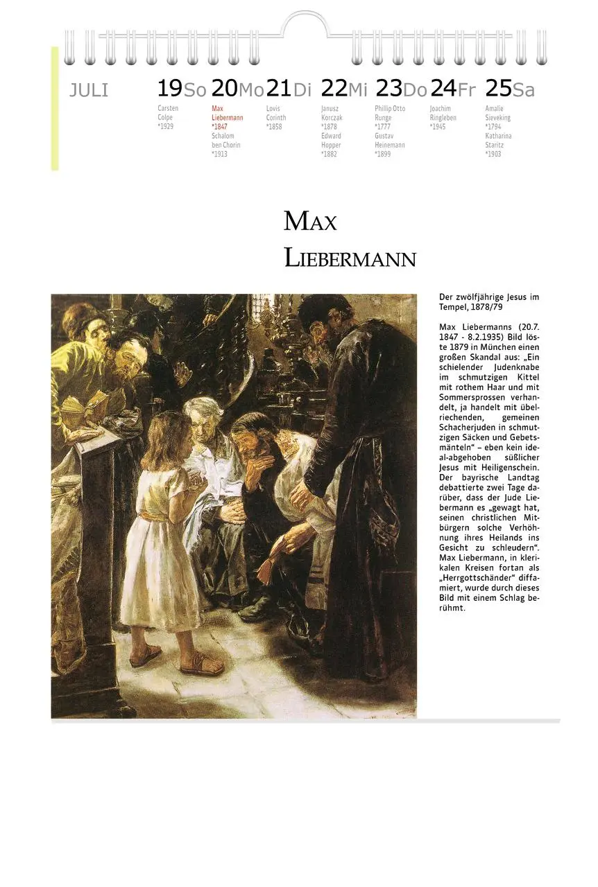Bild: 9783982242866 | Kunst &amp; Religion - Theologiekalender 2026 | Hans-Martin Lübking | 2026