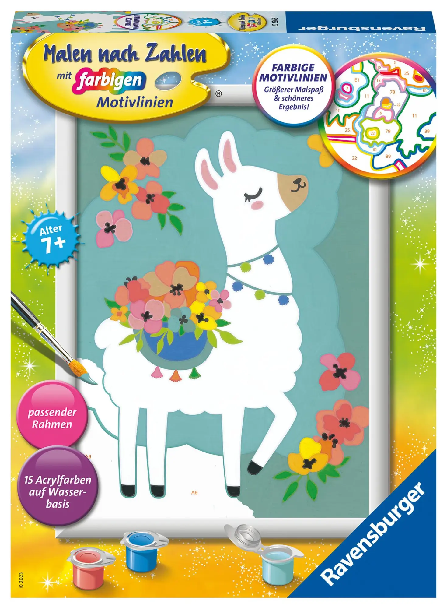 Cover: 4005556202966 | CreArt, Malen nach Zahlen Kinder - No Probllama | Spiel | 20296 | 2023