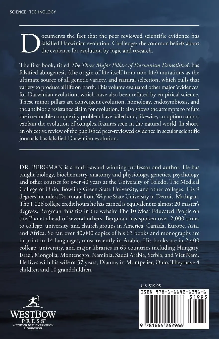 Rückseite: 9781664262966 | The Last Pillars of Darwinian Evolution Falsified | Jerry Bergman