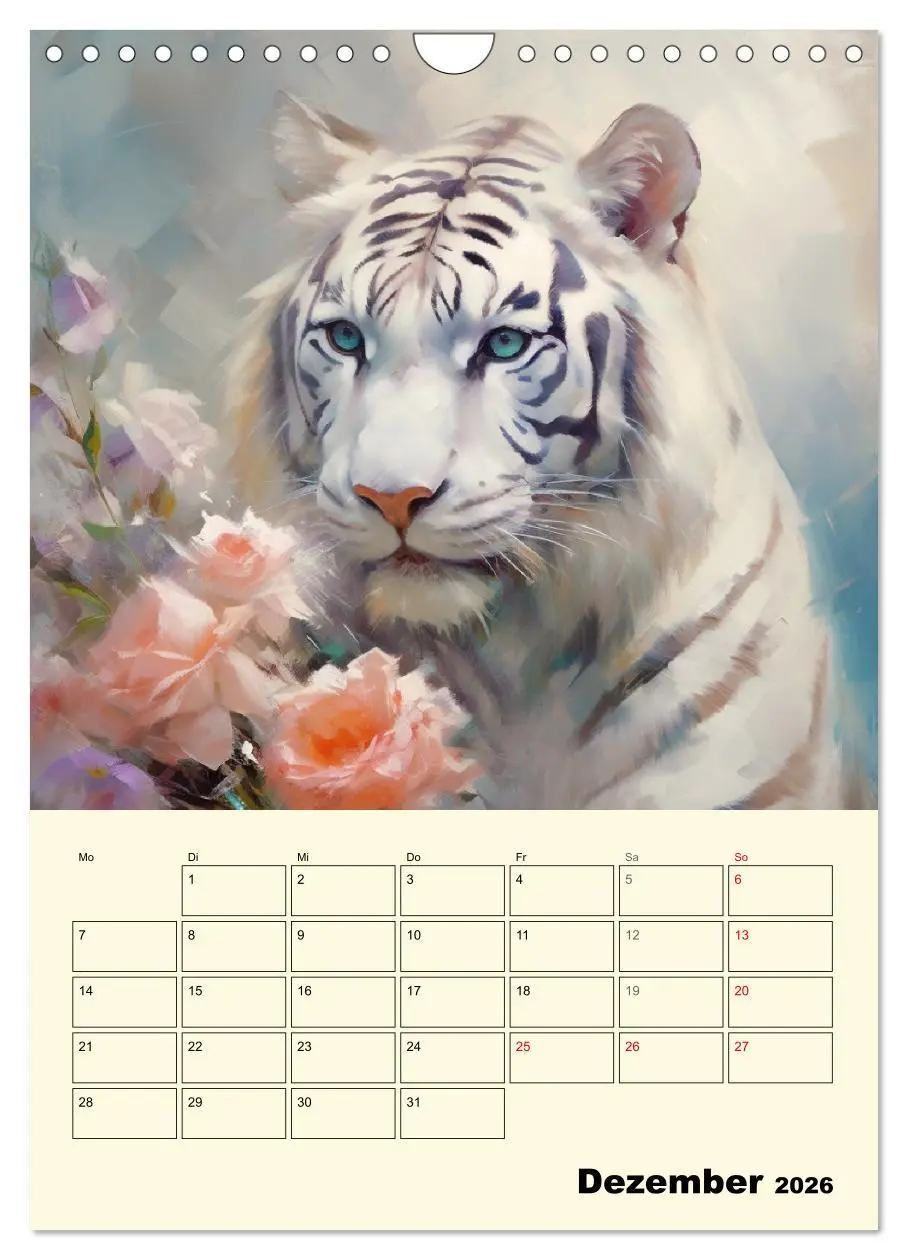 Bild: 9783516312966 | Raubkatzen. Zauberhafte Aquarelle (Wandkalender 2026 DIN A4 hoch),...
