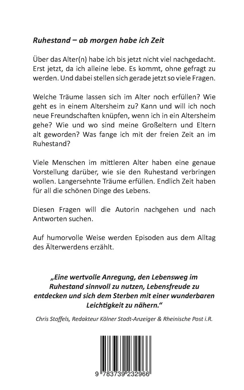 Rückseite: 9783739232966 | Ruhestand - Ab morgen habe ich Zeit | Irmela Hauffe | Taschenbuch
