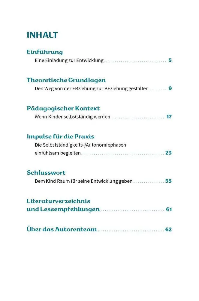 Bild: 9783834652966 | Autonomiephasen bei Kita-Kindern | Britta Kolbe (u. a.) | Taschenbuch