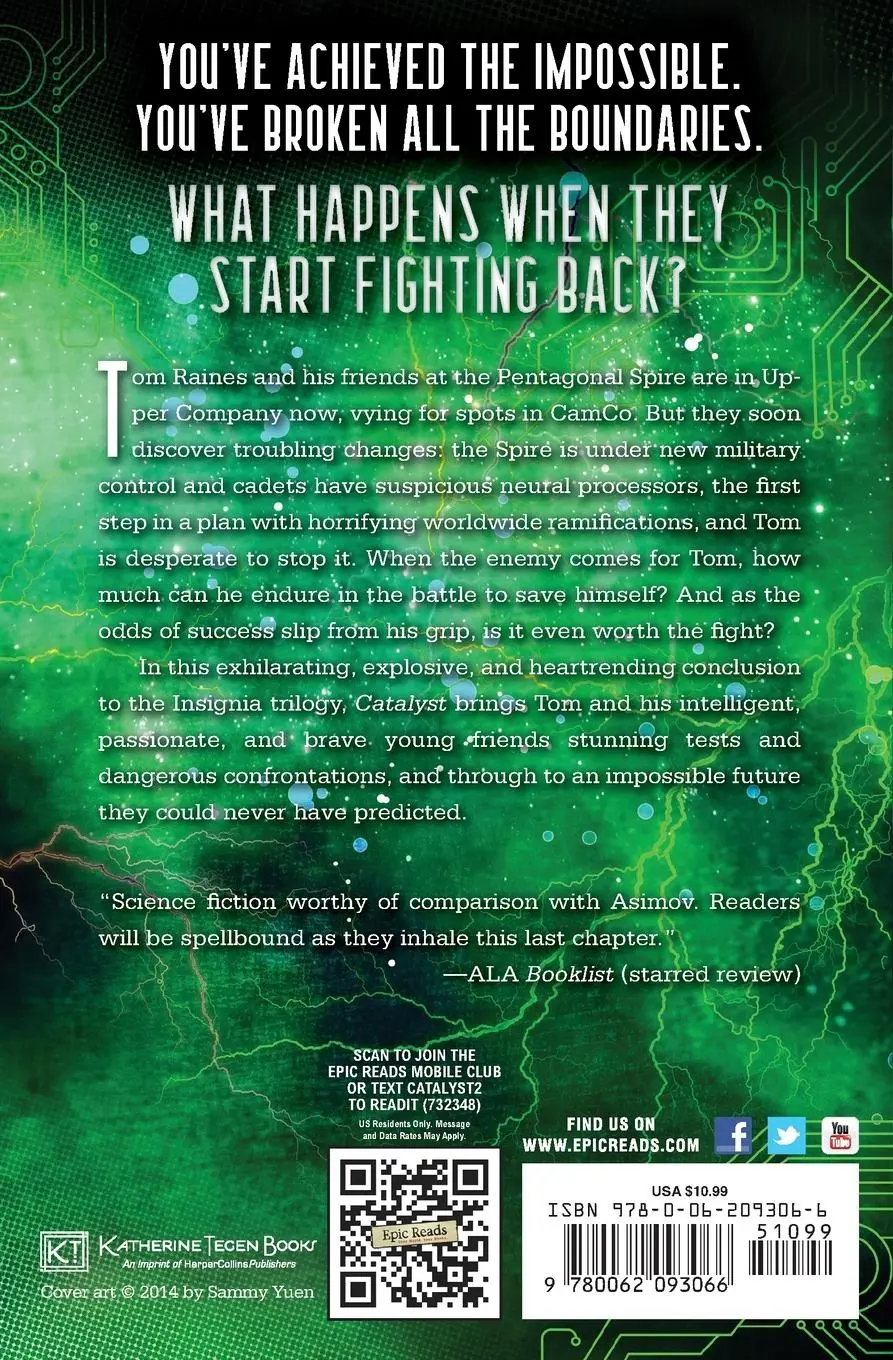 Rückseite: 9780062093066 | Catalyst | S. J. Kincaid | Taschenbuch | Englisch | 2022