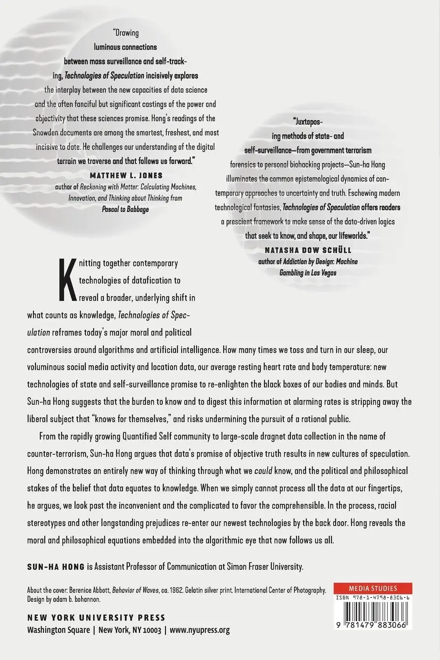 Rückseite: 9781479883066 | Technologies of Speculation | Sun-Ha Hong | Taschenbuch | Englisch