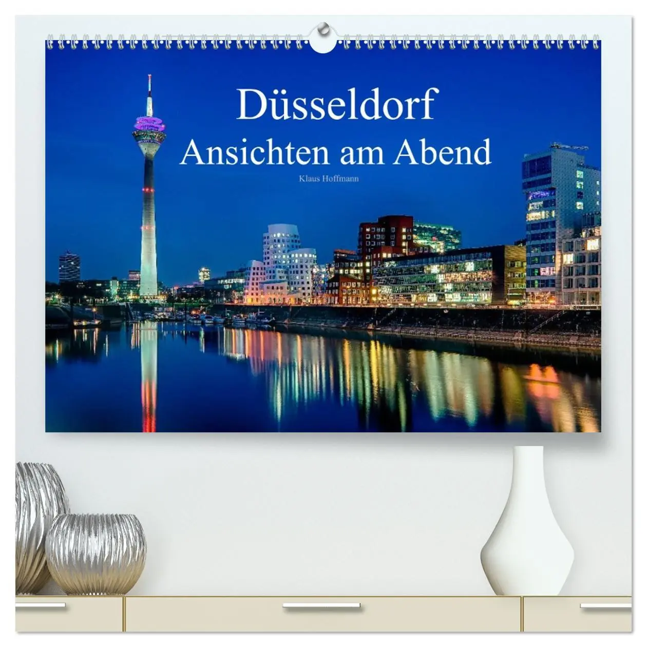 Cover: 9783516133066 | Düsseldorf - Ansichten am Abend (hochwertiger Premium Wandkalender...