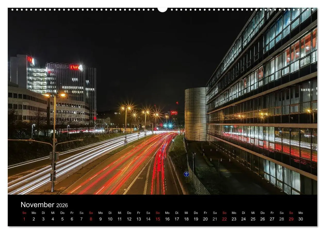Bild: 9783516133066 | Düsseldorf - Ansichten am Abend (hochwertiger Premium Wandkalender...