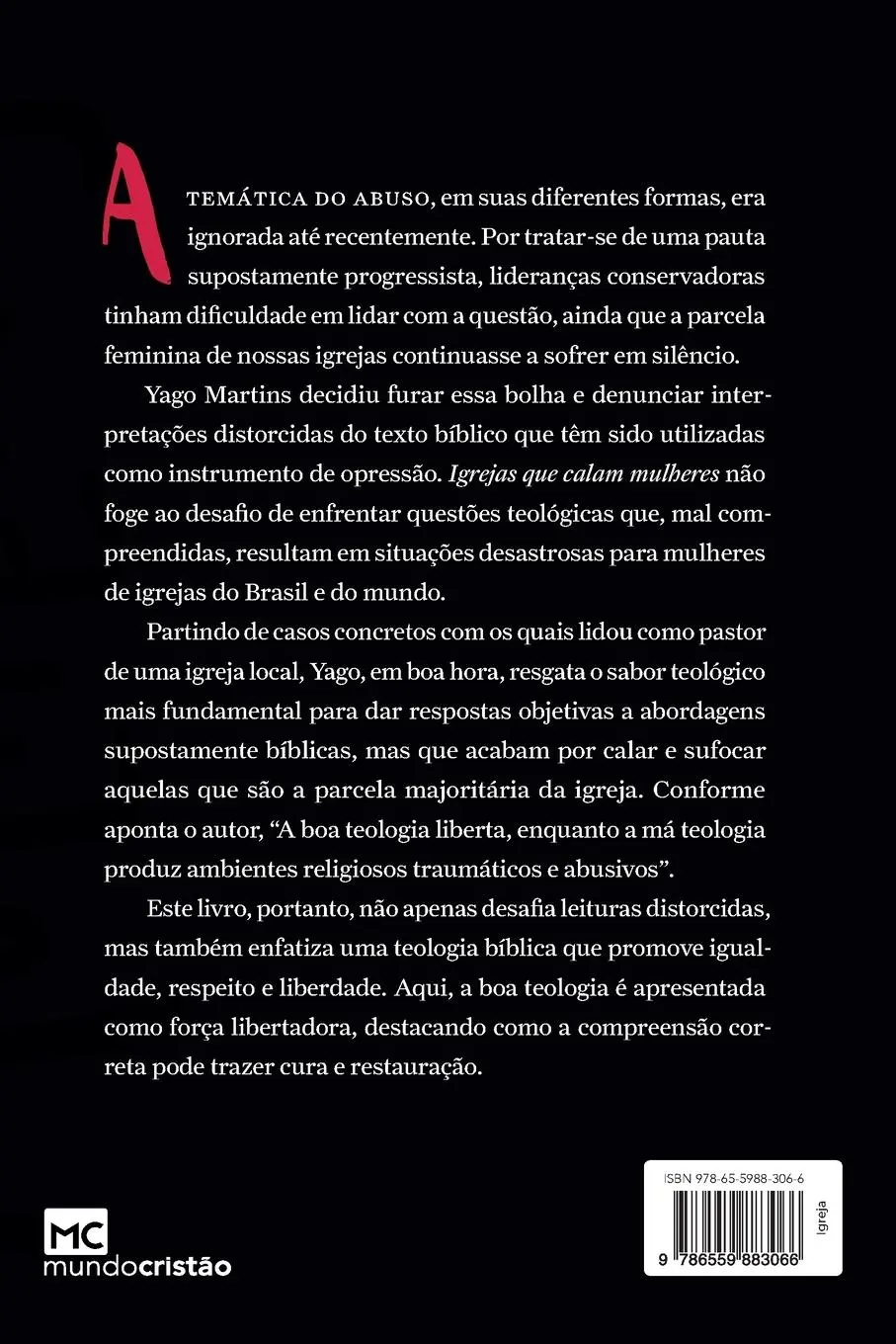Rückseite: 9786559883066 | Igrejas que calam mulheres | Yago Martins | Taschenbuch | 2024